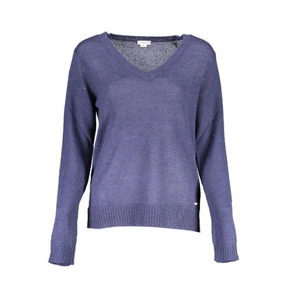Blue Nylon Sweater
