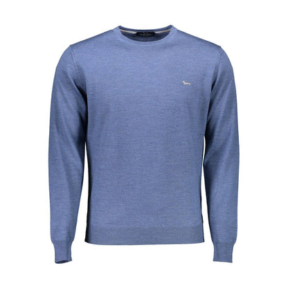 Blue Wool Men Sweater