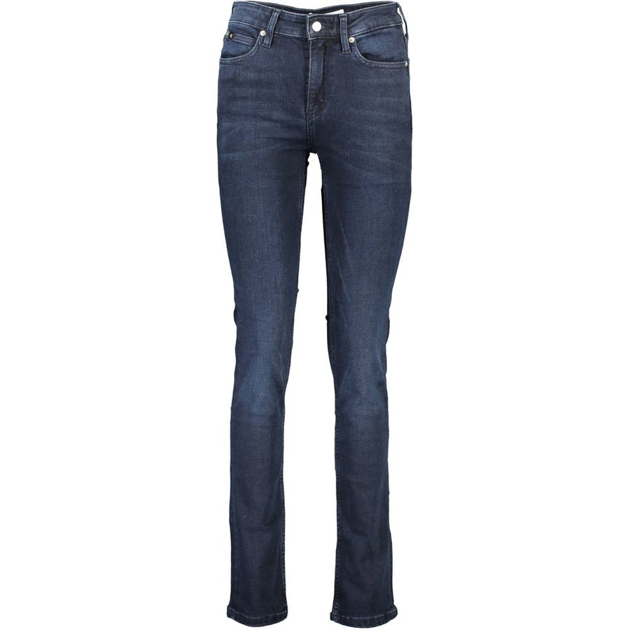 Blue Cotton Women Jeans