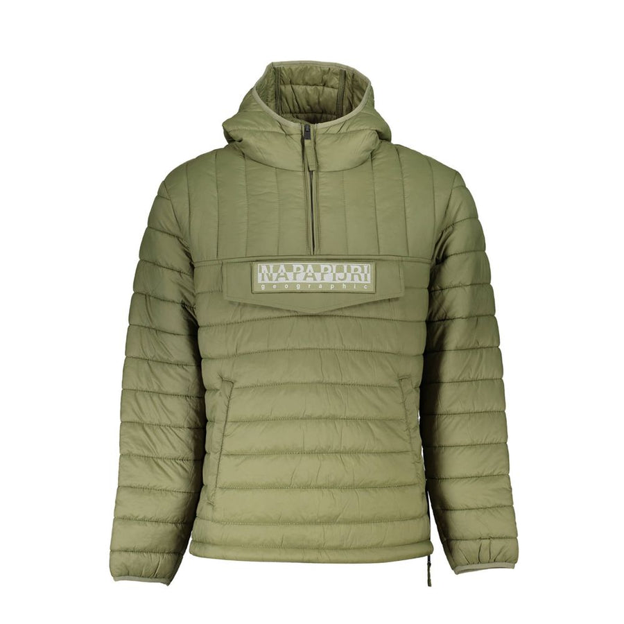Green Polyamide Men Jacket
