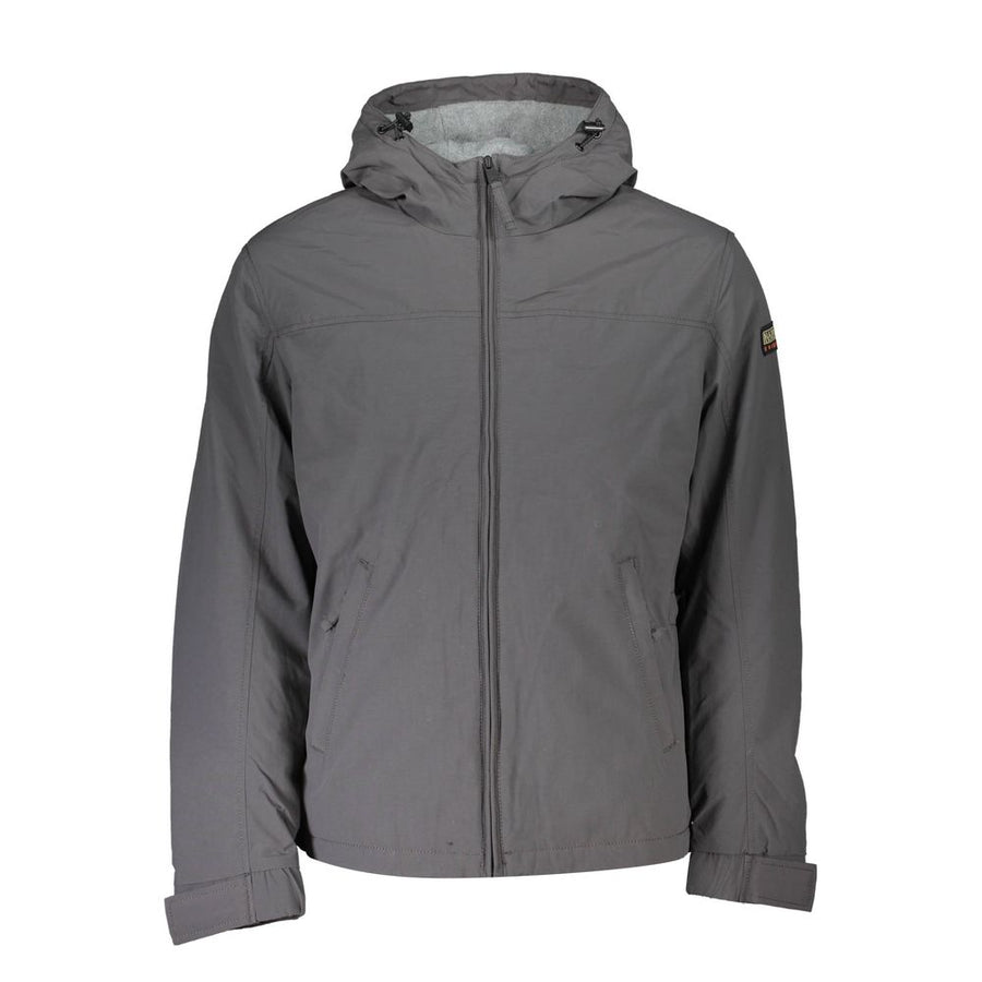 Gray Polyamide Men Jacket