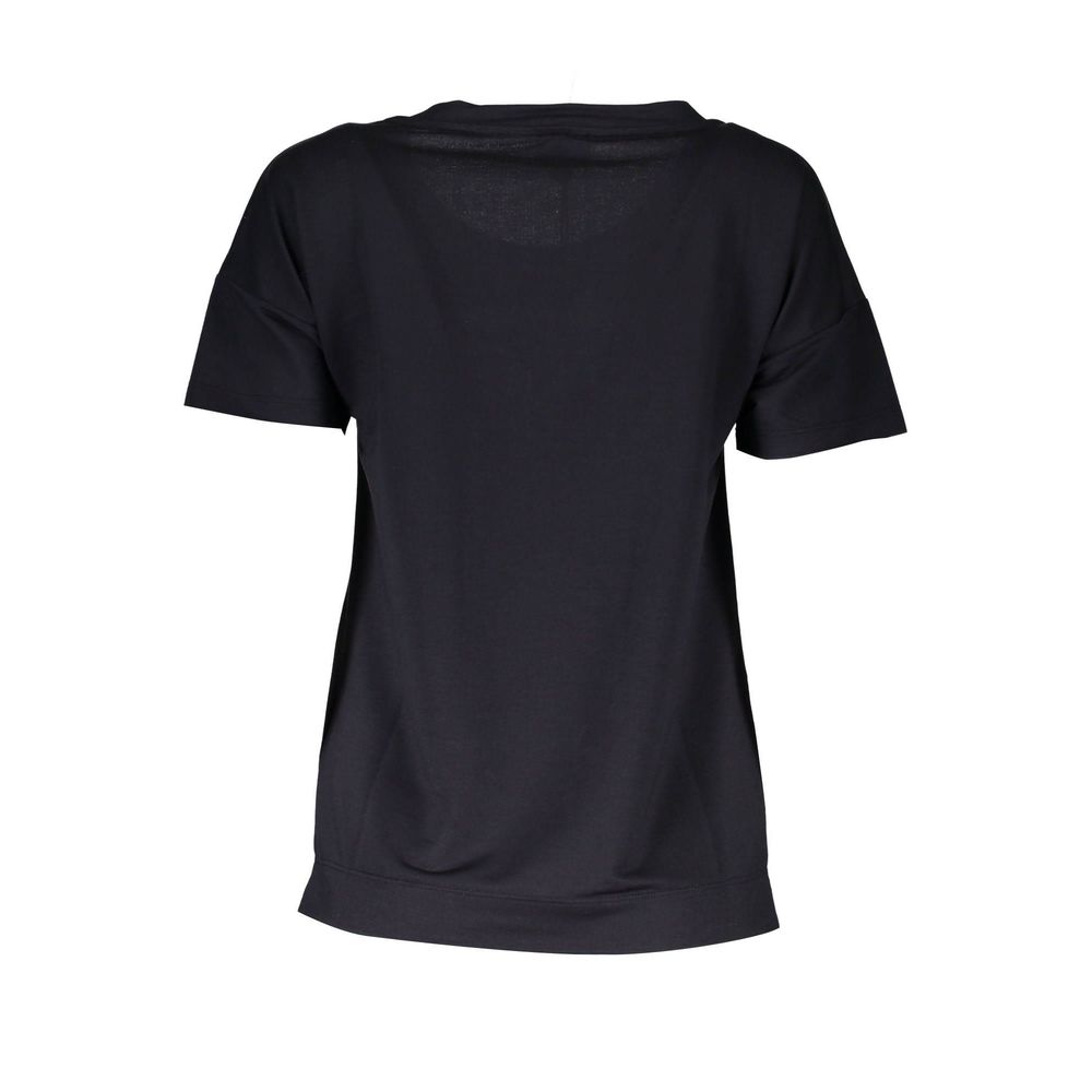 Black Polyester Women Top