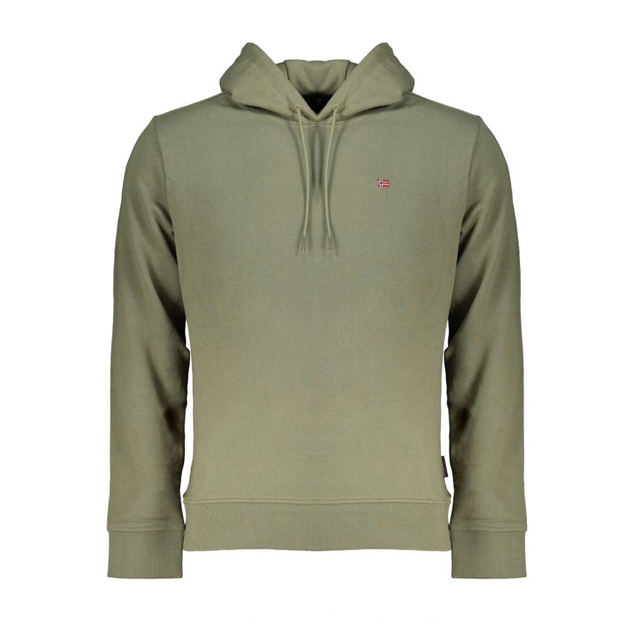 Green Cotton Men Sweater