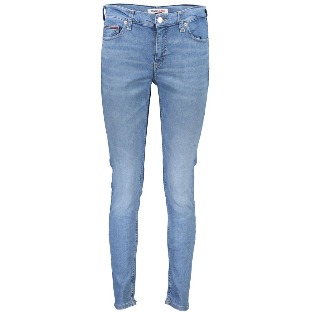 Blue Cotton Women Skinny Jean