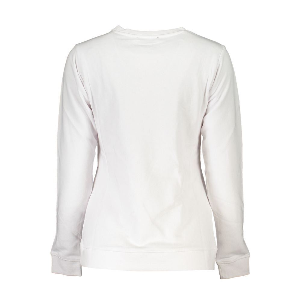 White Cotton Women Sweater