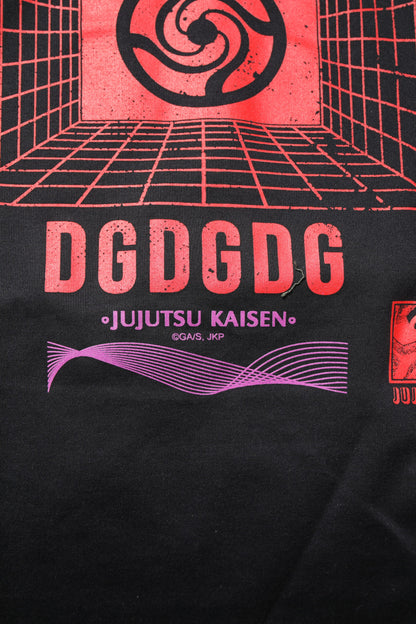 Black Cotton Graphic Print Crew Neck T-shirt