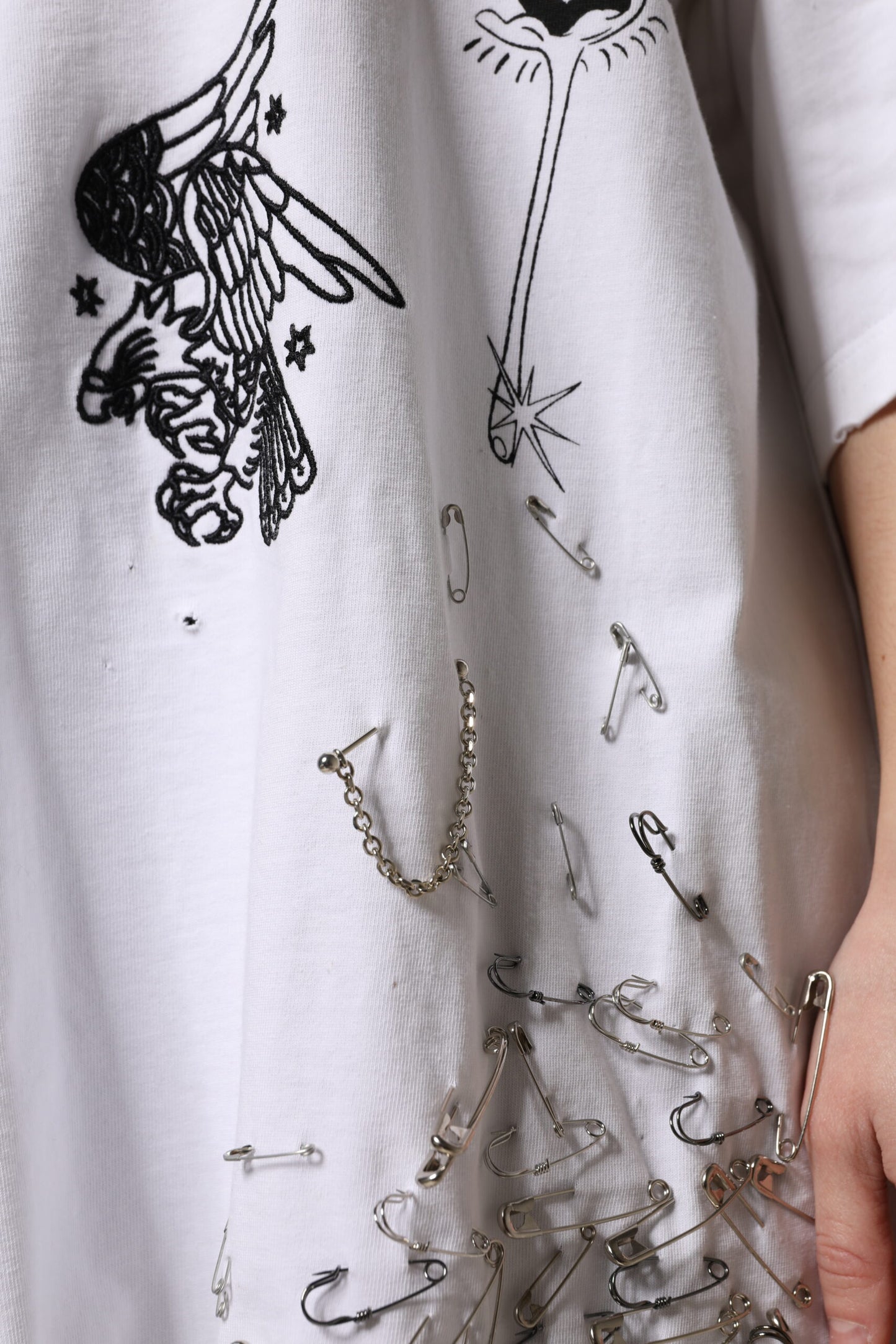 White Cotton DG BLESSED Printed T-shirt