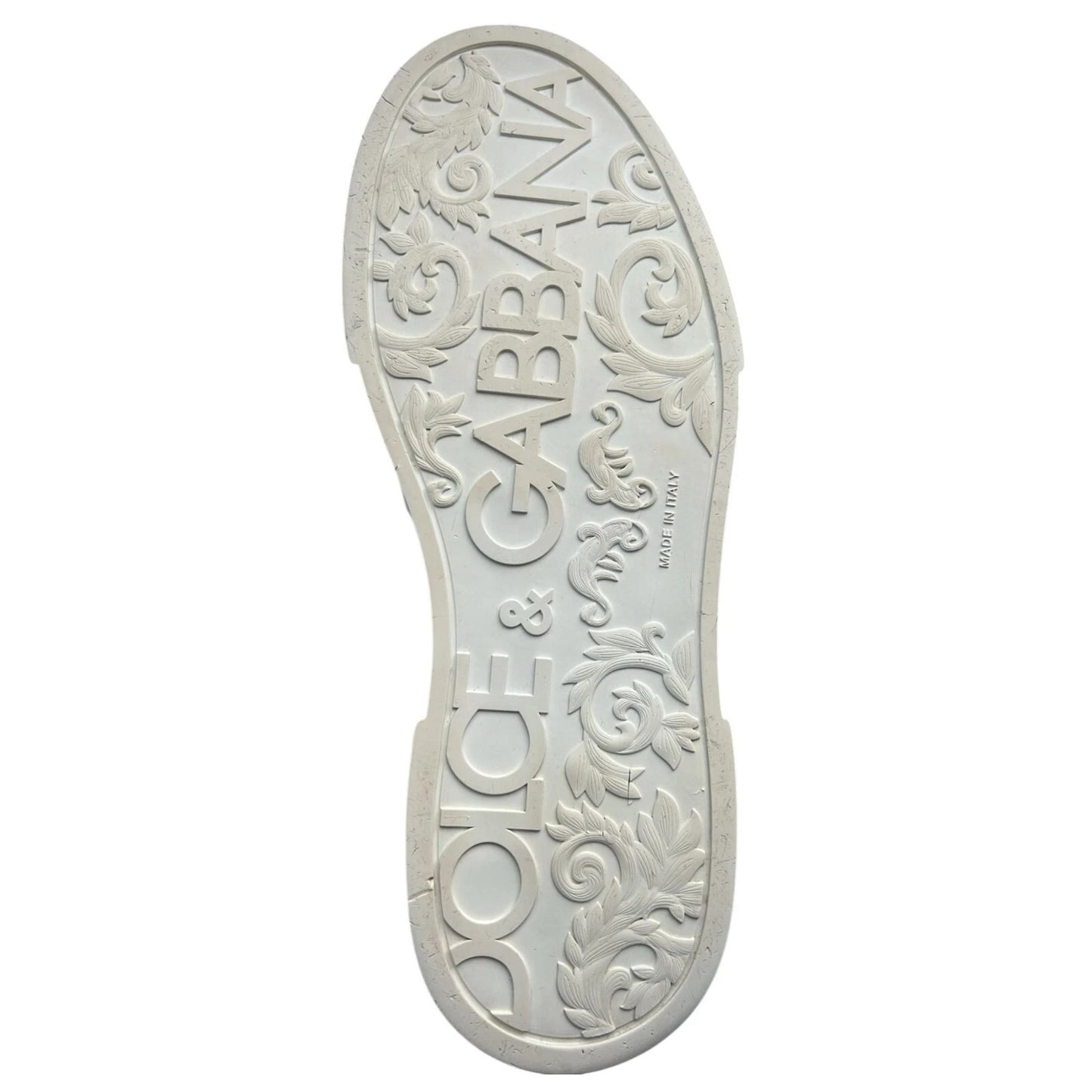 White Leather DG Logo Low Top Sneaker Shoes