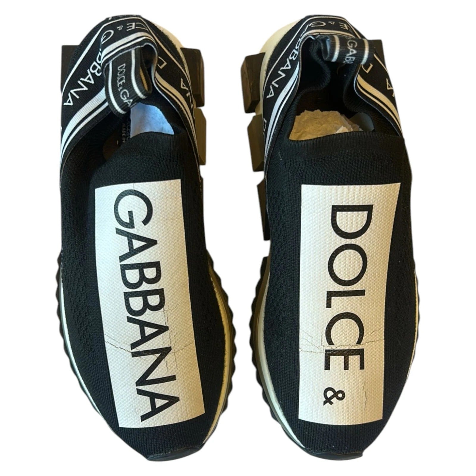 Black White Slip On Sorrento Sneakers Shoes