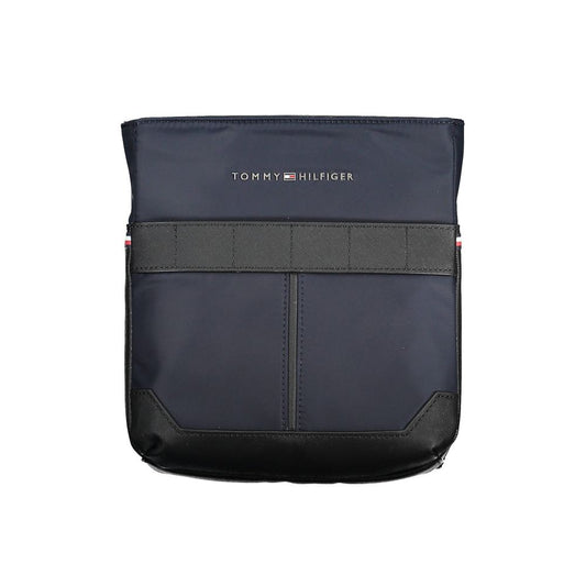 Blue Polyester Shoulder Bag
