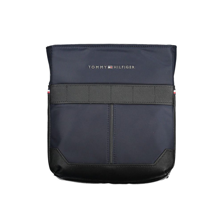 Blue Polyester Shoulder Bag
