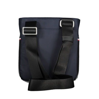 Blue Polyester Shoulder Bag