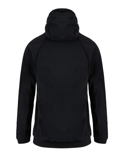 Black Polyamide Hoodie Sweatshirt