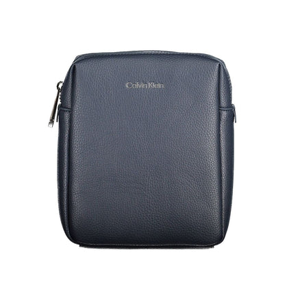 Blue Polyester Shoulder Bag
