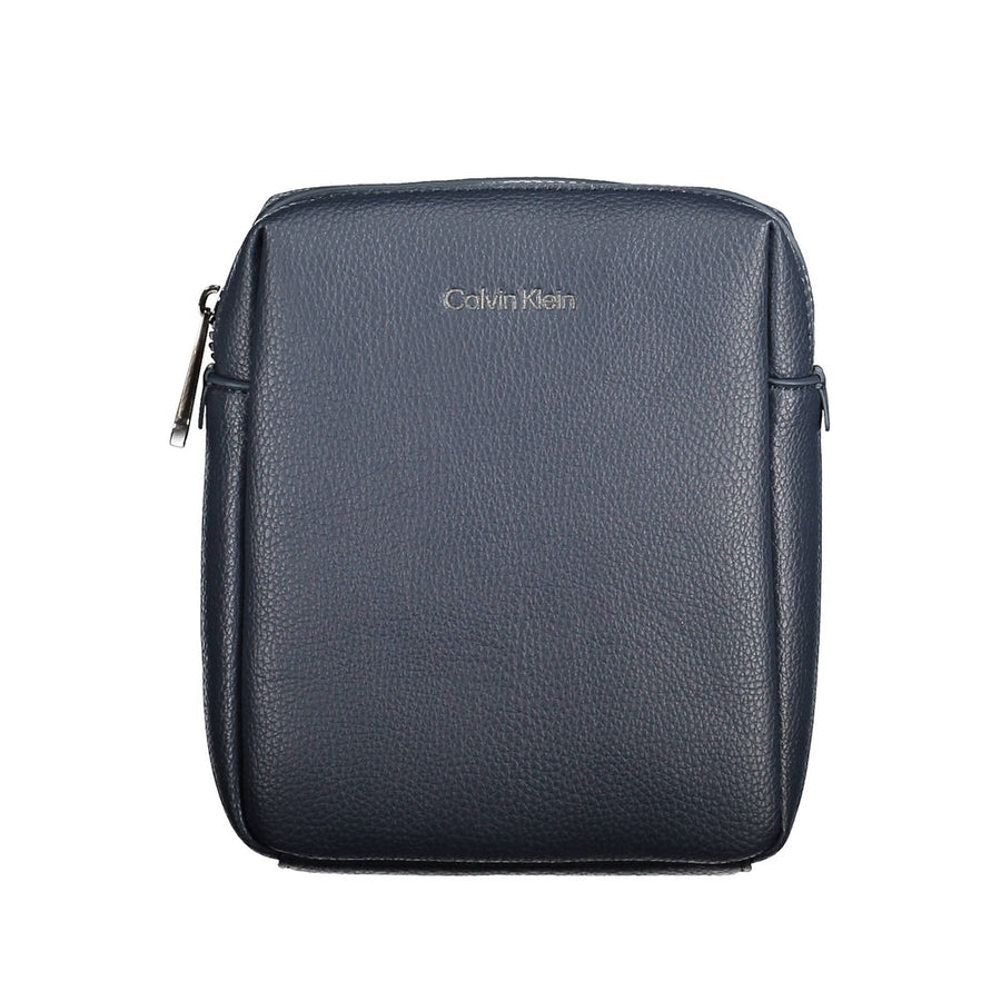 Blue Polyester Shoulder Bag