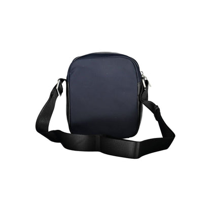 Blue Polyester Shoulder Bag