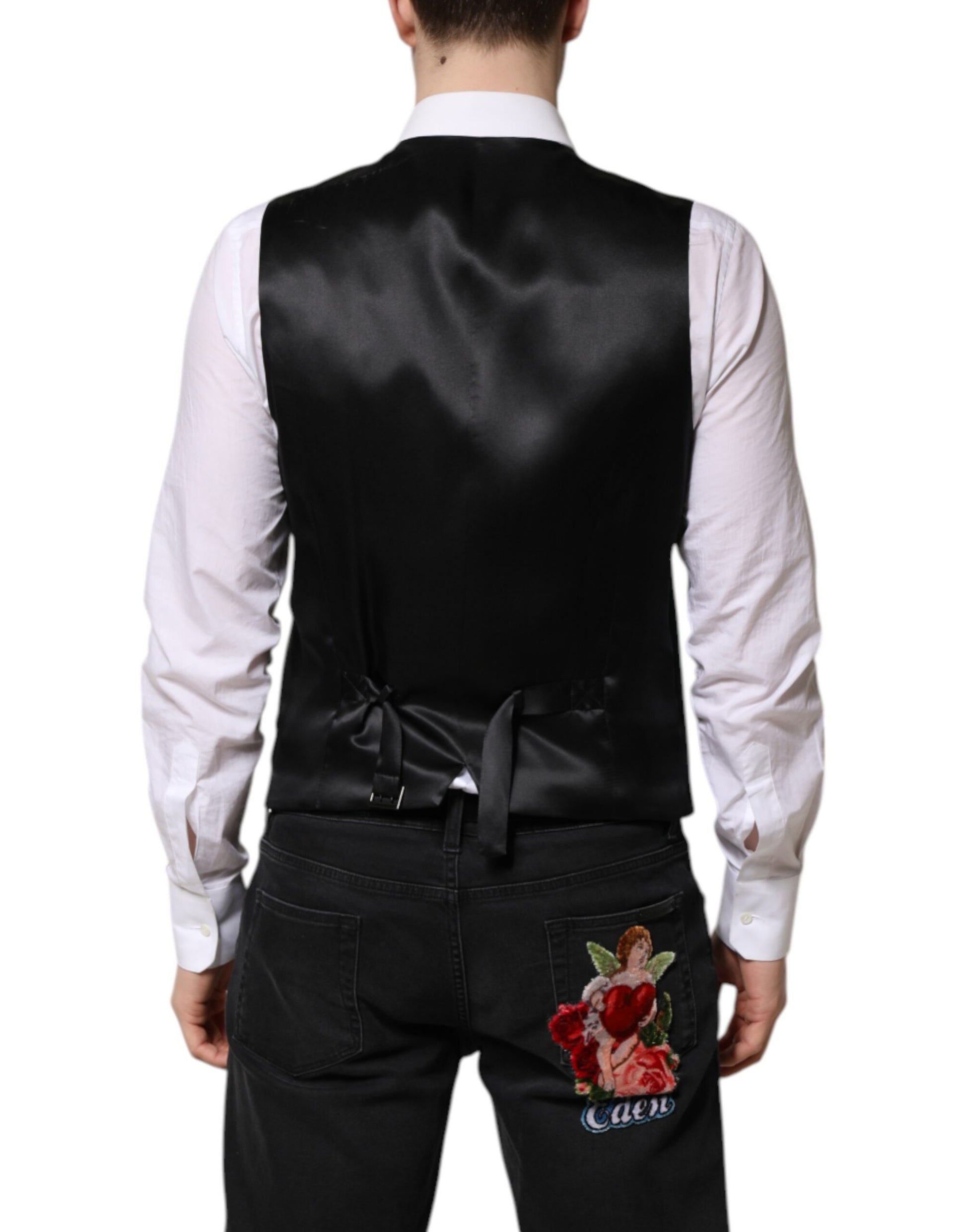 Green Wool Dress Formal Men Waistcoat Vest