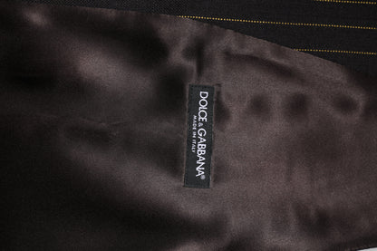 Black Stripes Wool Formal Men Waistcoat Vest