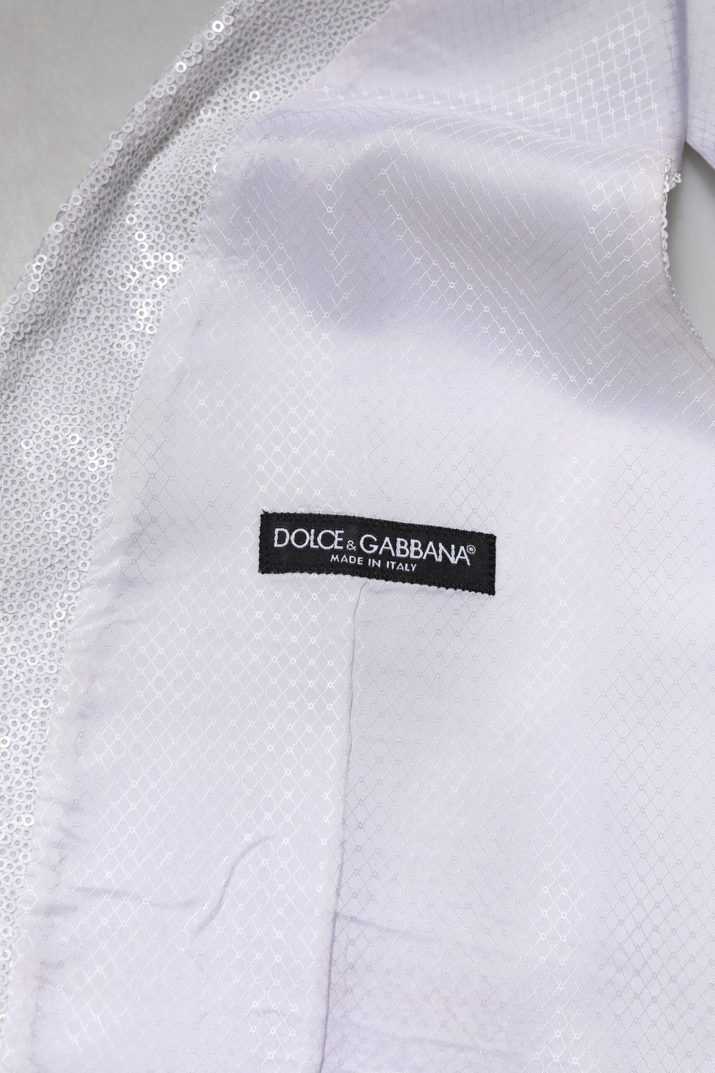 White Sequined Dress Formal Waistcoat Vest