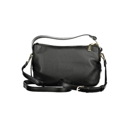Black Polyethylene Women Handbag