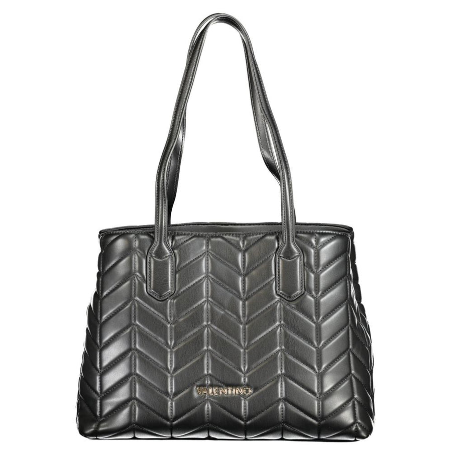 Black Polyethylene Women Handbag