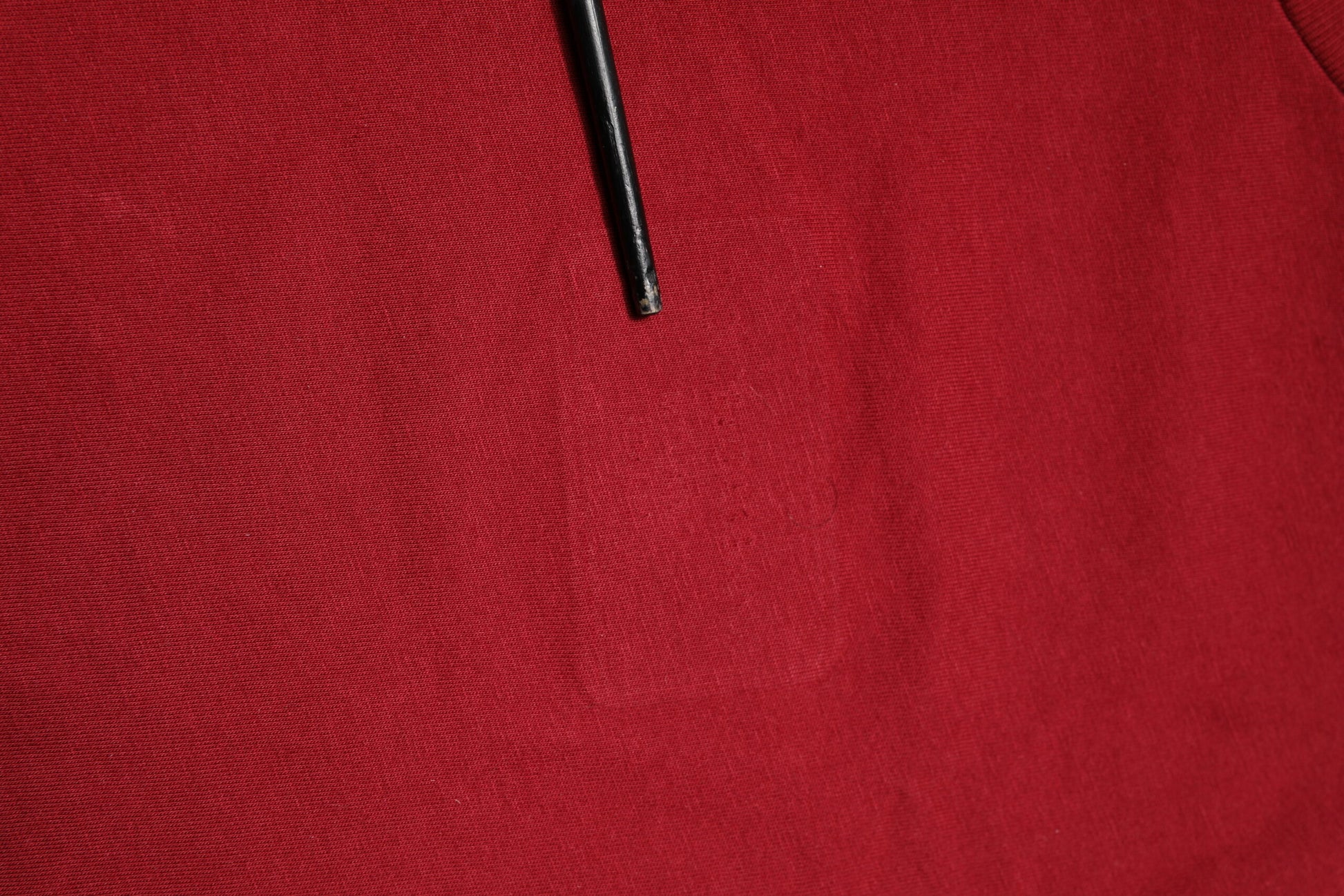 Red Cotton Short Sleeves Crew Neck T-shirt