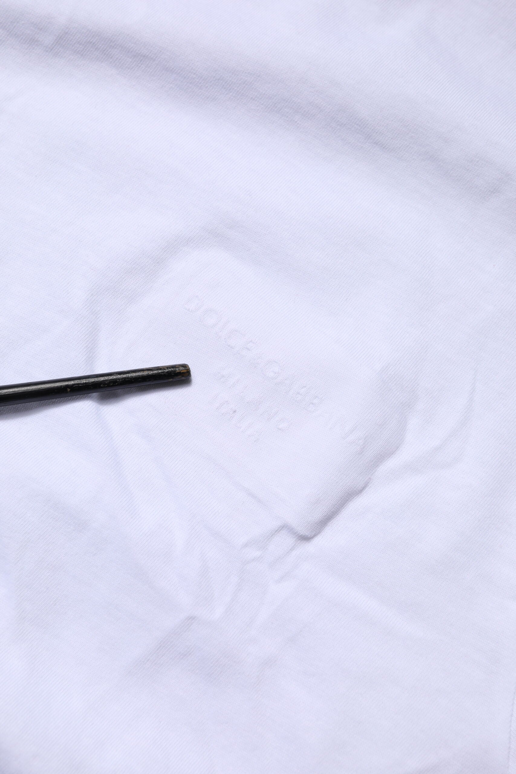 White Cotton Logo Patch Crew Neck T-shirt