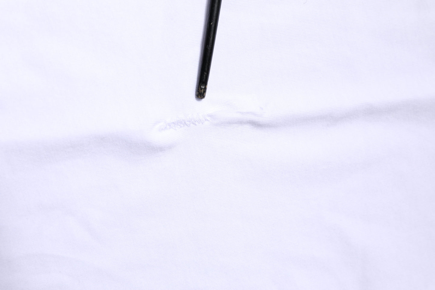 White Cotton Logo Patch Crew Neck T-shirt