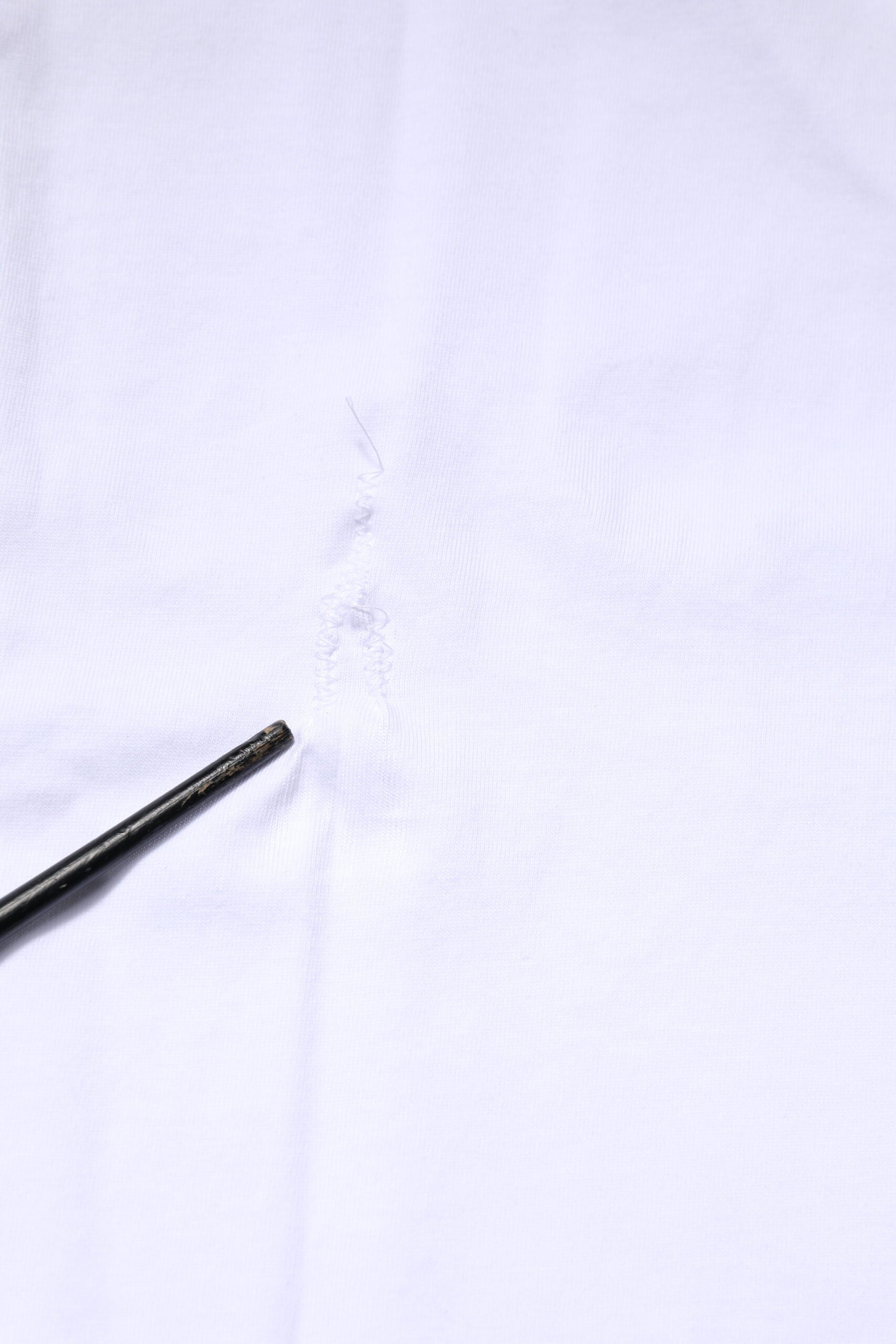 White Cotton Logo Patch Crew Neck T-shirt