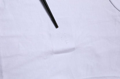 White Cotton Men Crew Neck Tee T-shirt