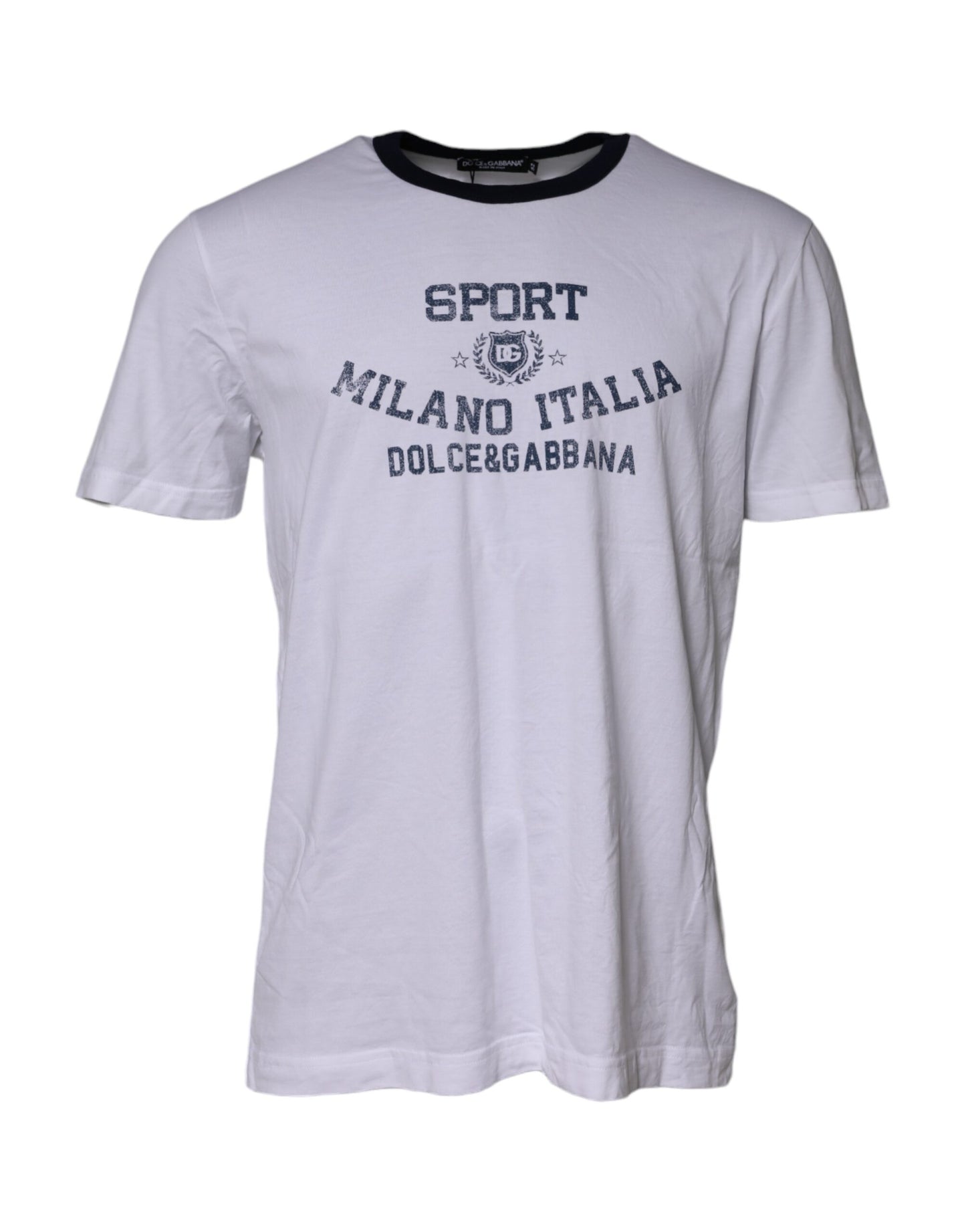 White DG Logo Print Short Sleeve T-shirt