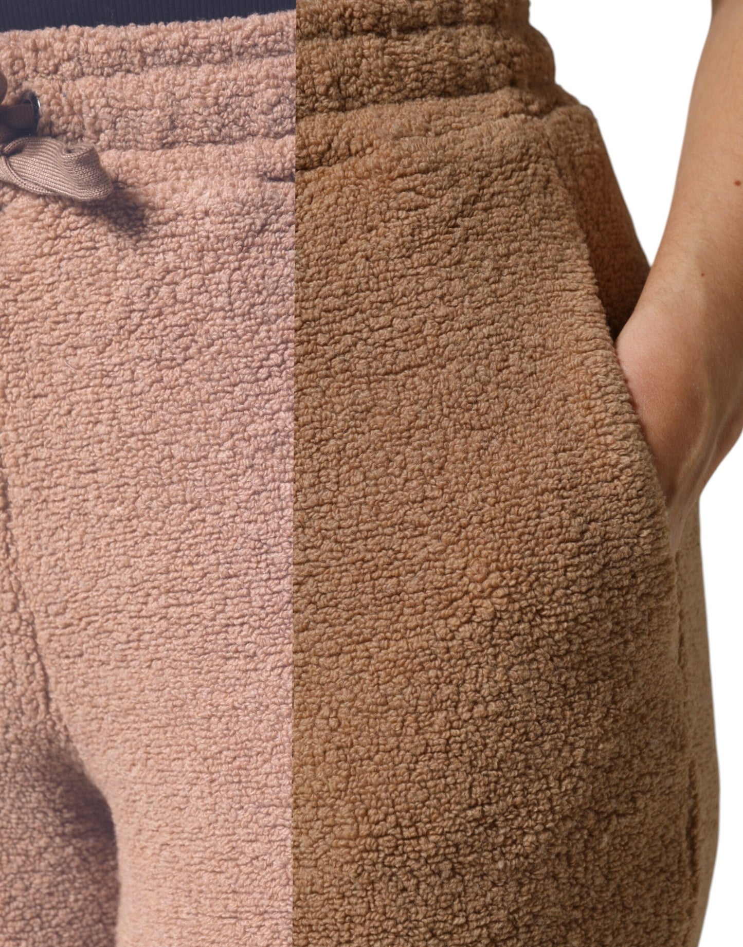 Brown Logo Plaque Sweatpants Straight Pants