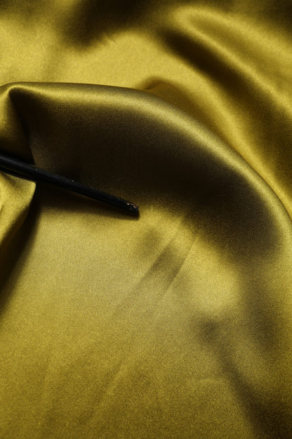 Green Ascot Collar Long Sleeves Blouse Top