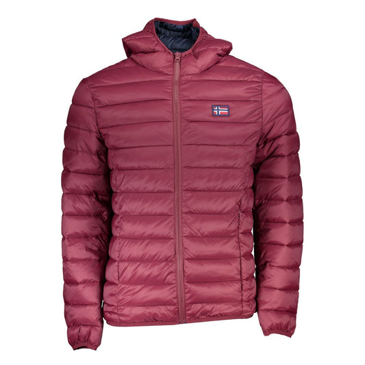 Red Polyamide Men Jacket