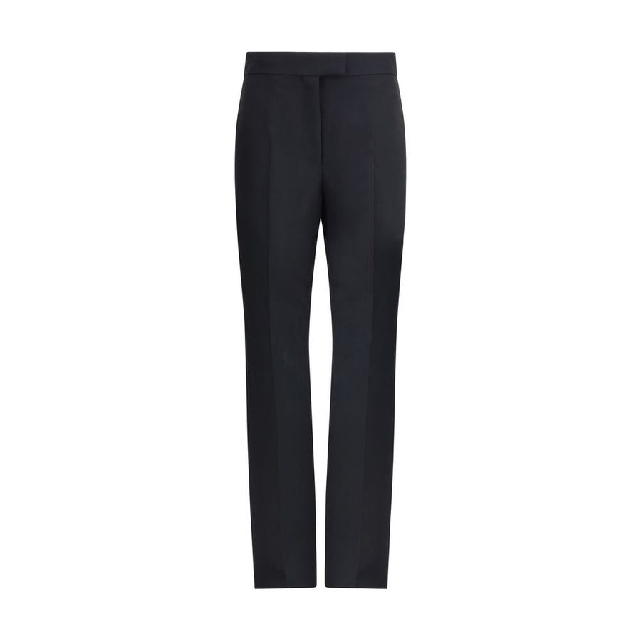 Black Viscose Casual Pants