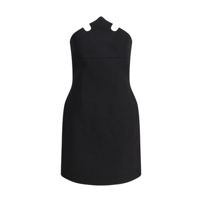 Black Polyester Casual Dress