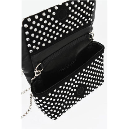 Leather NANO TWISTER Mini Bag Embellished with Rhinestones