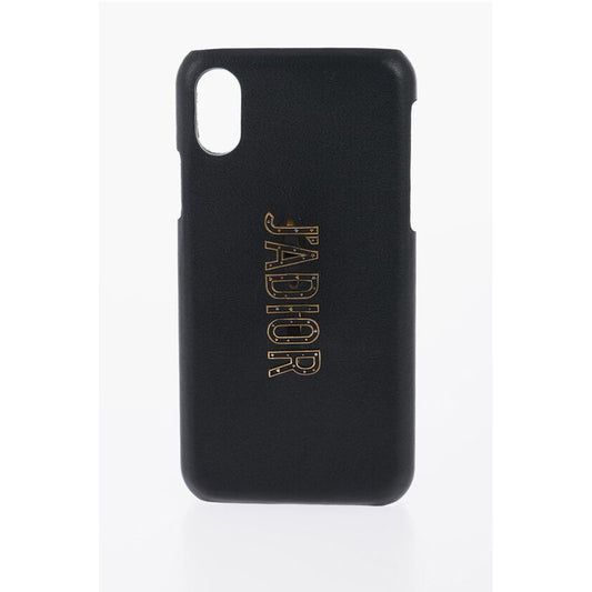 Leather Iphone X/XS J'ADIOR Case with Metal Detail