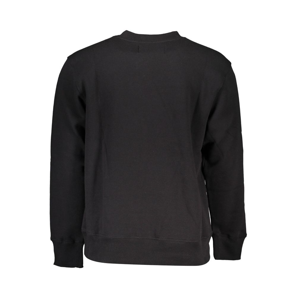 Black Cotton Men Sweater