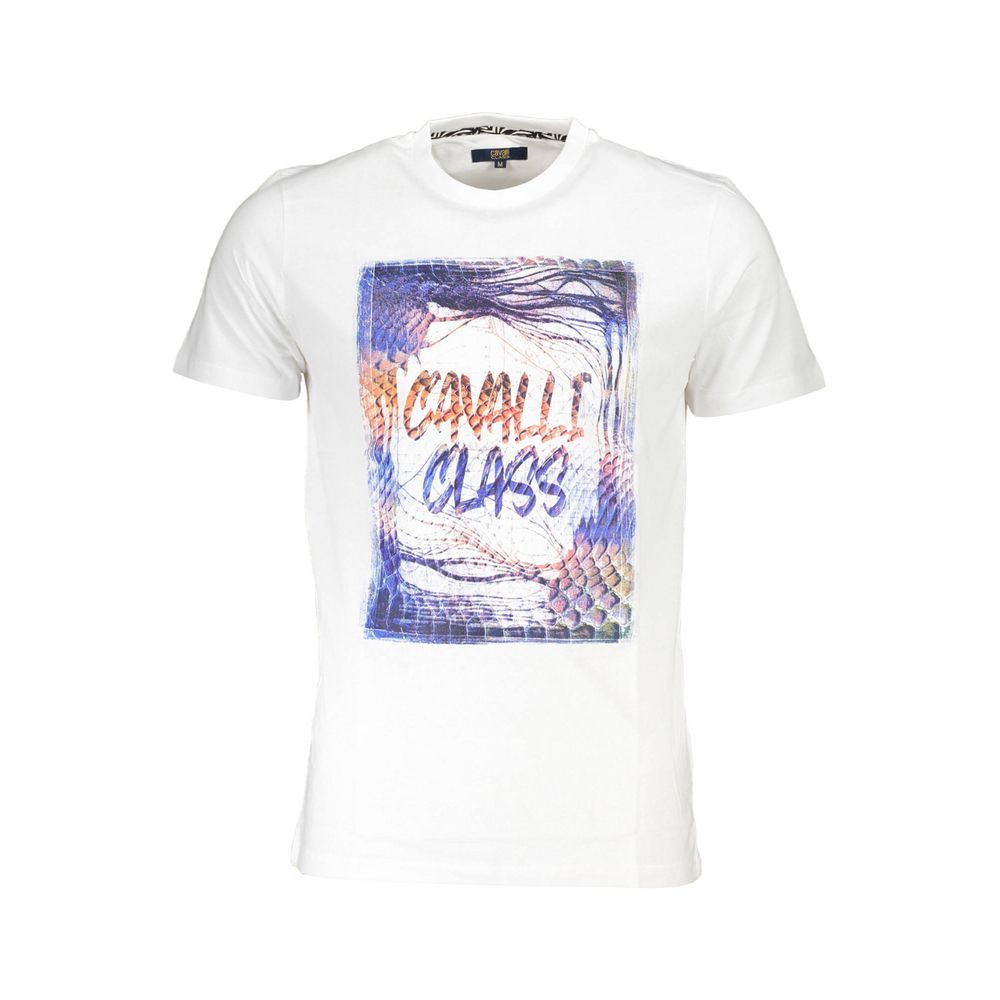 White Cotton Men T-Shirt