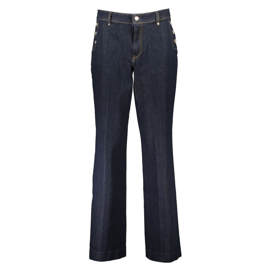 Blue Cotton Women Jeans