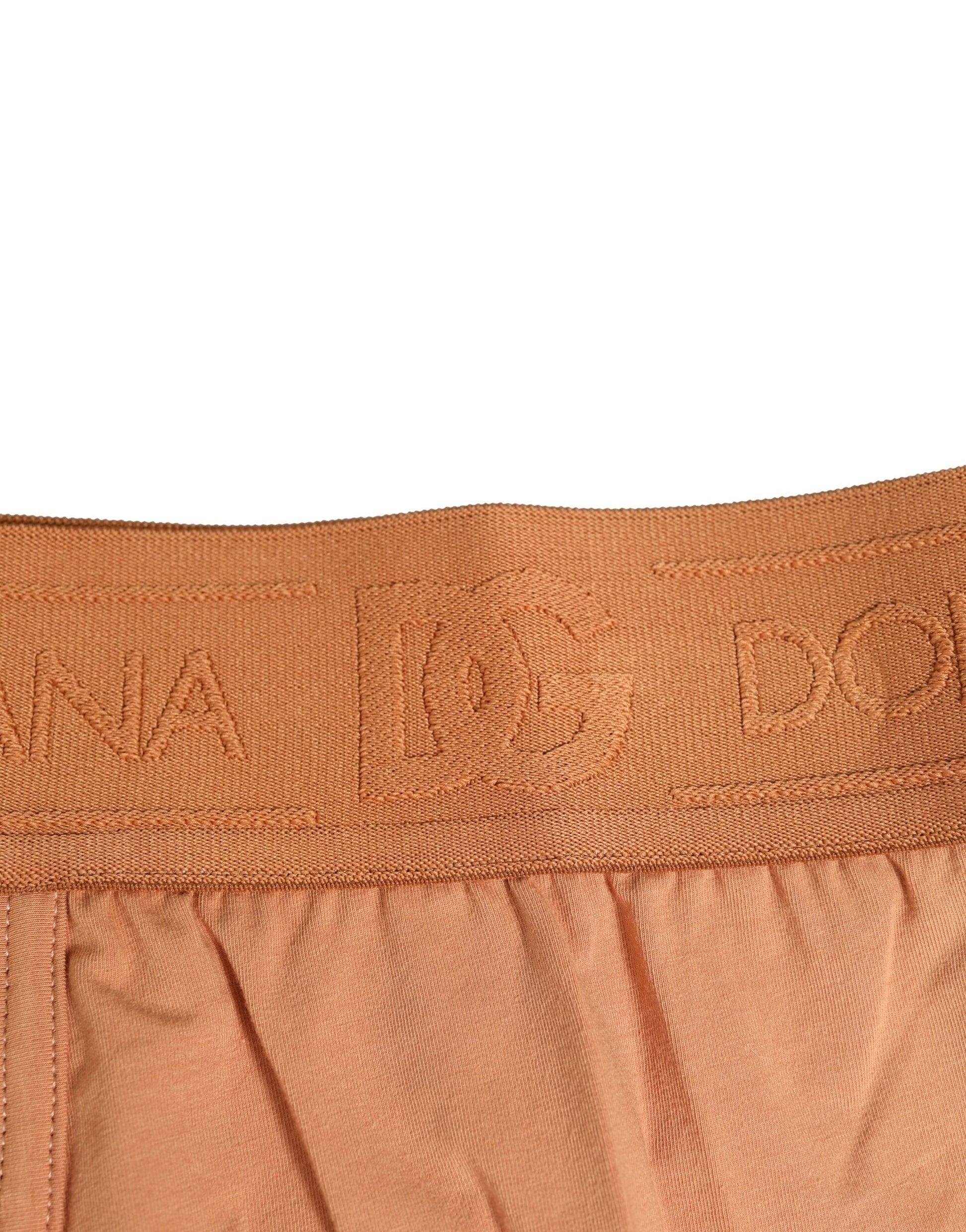 Brown Cotton Stretch Regular Boxer Underwear