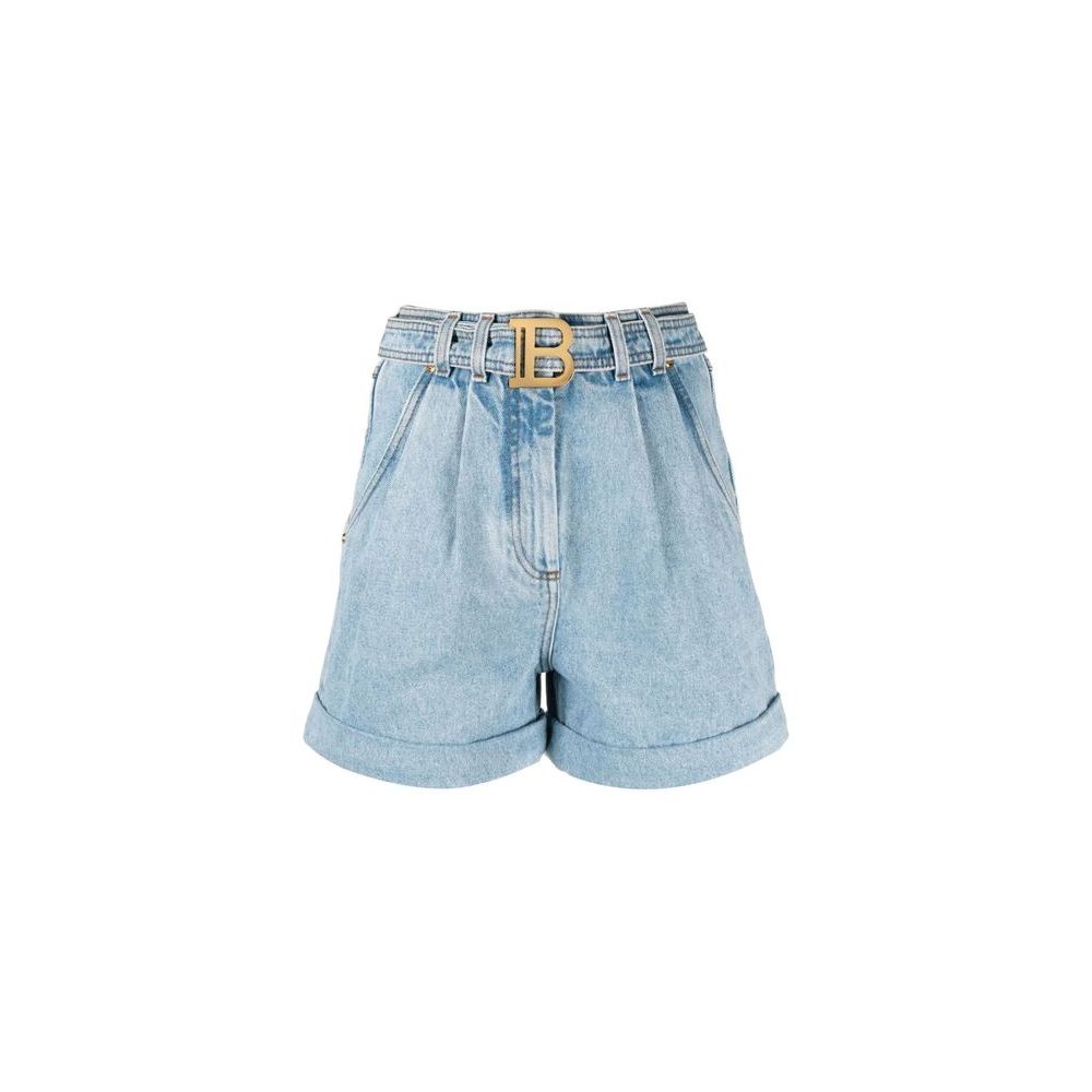 Blue Cotton Short