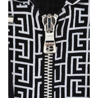 Black Cotton Men's Sweater