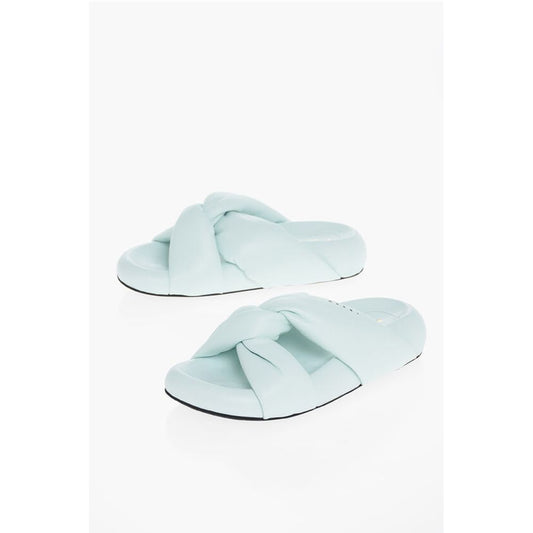 Leather Padded Sliders with Chunky Sole