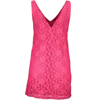 Pink Viscose Women Dress