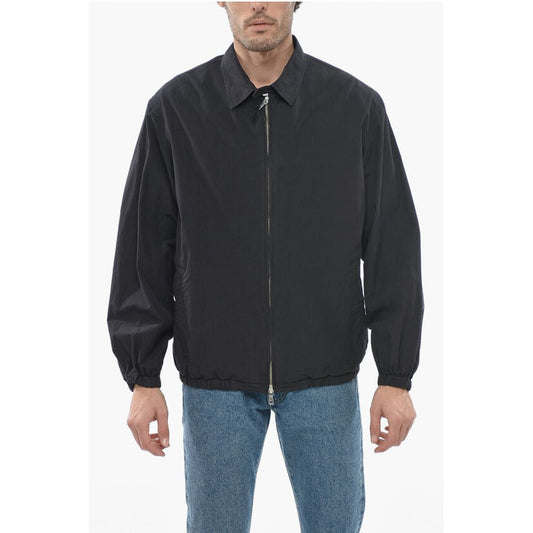 Cotton Bomber Jacket with Collar