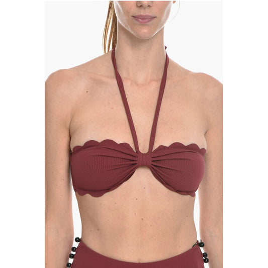 Halterneck CHESAPEAKE Bikini Top with Scalloped Edge