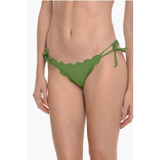 Solid Color MOTT Bikini Bottom with Scalloped Edges