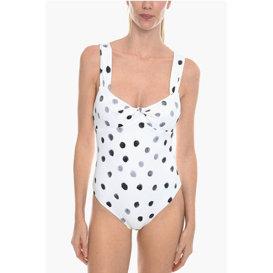 Polka Dots LEHI One-Piece Swimsuit with Bow On the Front